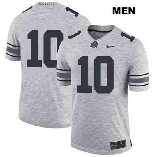 Amir Riep Ohio State Buckeyes Authentic Stitched Mens Nike  10 Gray College Football Jersey Without Name Jersey